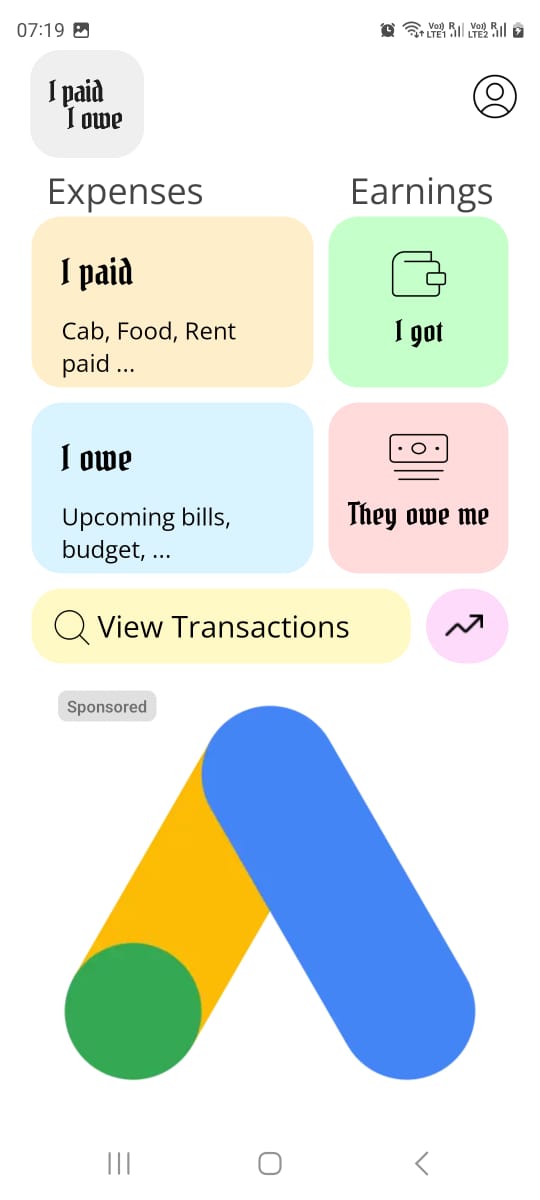 iPaid iOwe screenshot